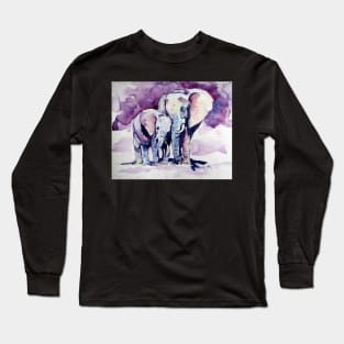 Elephant with baby Long Sleeve T-Shirt